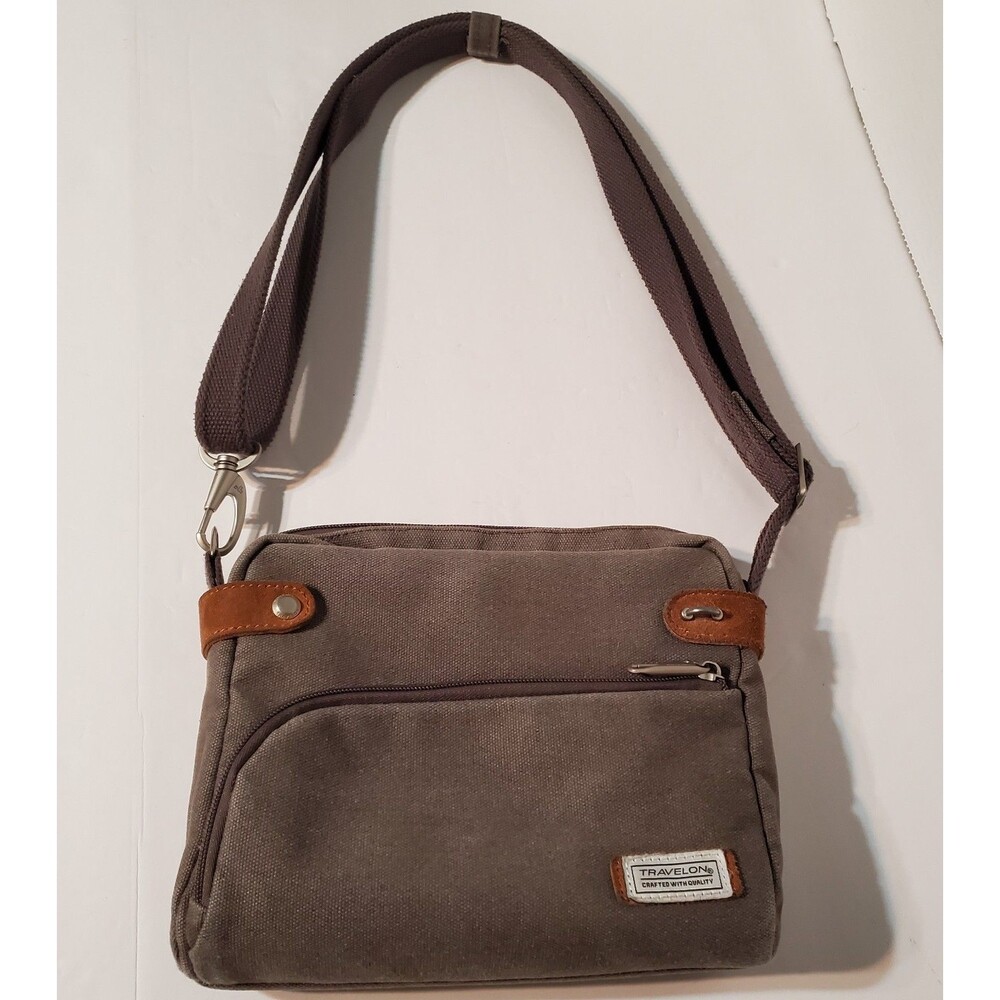Travelon Anti-Theft Heritage Crossbody Pewter - RFID